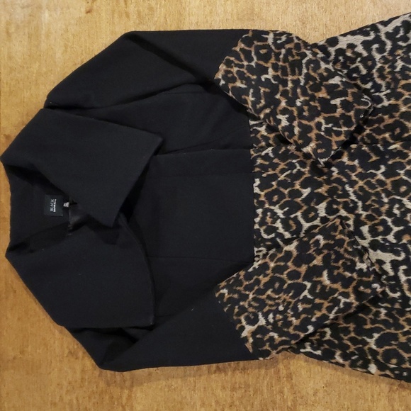 Saks Fifth Avenue Black Wool Blend Coat Medium - Picture 5 of 10